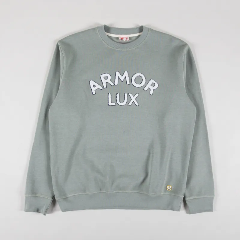 Armor Lux Heritage Logo Crew Sweat Shadow Boucle