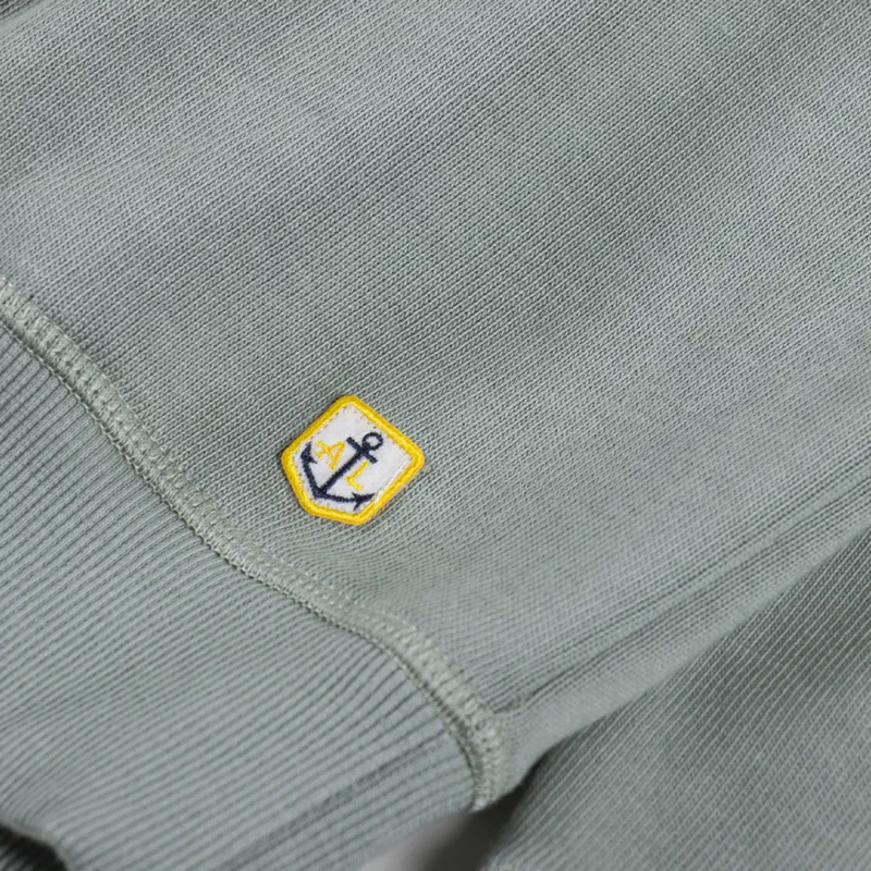 Armor Lux Heritage Logo Crew Sweat Shadow Boucle-5