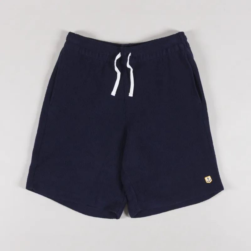 Armor Lux Heritage Towelling Shorts Marine Deep