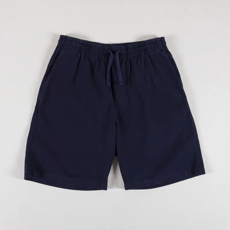 Armor Lux Elasticated Canvas Shorts Marine Deep