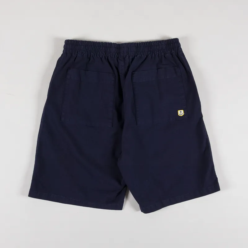 Armor Lux Elasticated Canvas Shorts Marine Deep-1