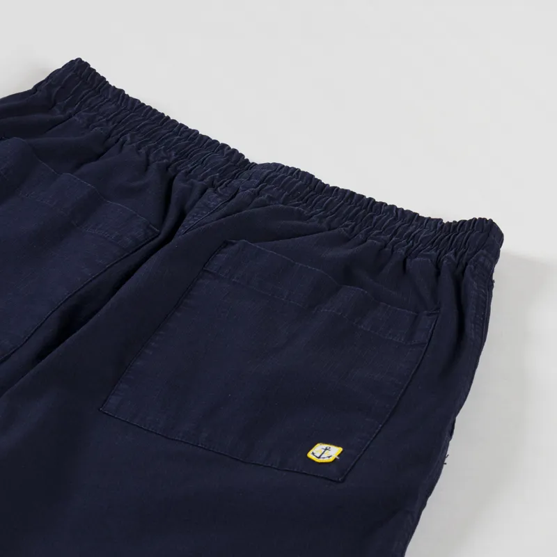 Armor Lux Elasticated Canvas Shorts Marine Deep-3