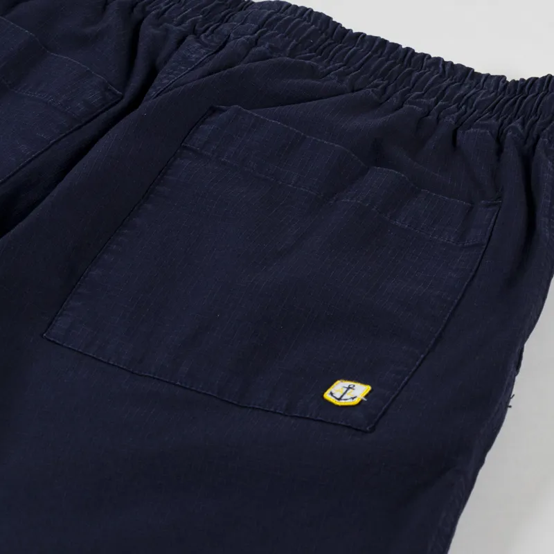 Armor Lux Elasticated Canvas Shorts Marine Deep-6