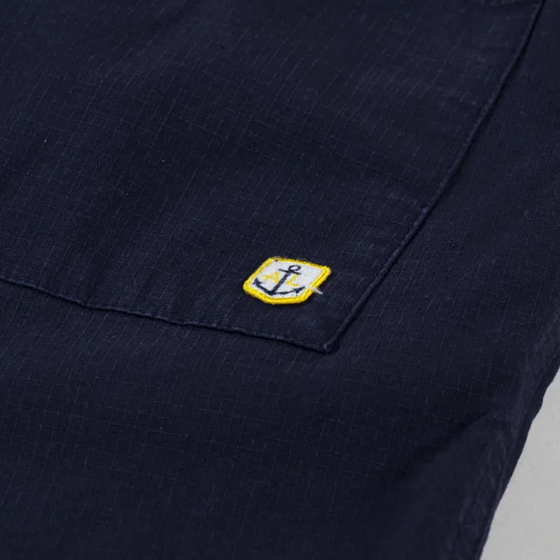 Armor Lux Elasticated Canvas Shorts Marine Deep-7