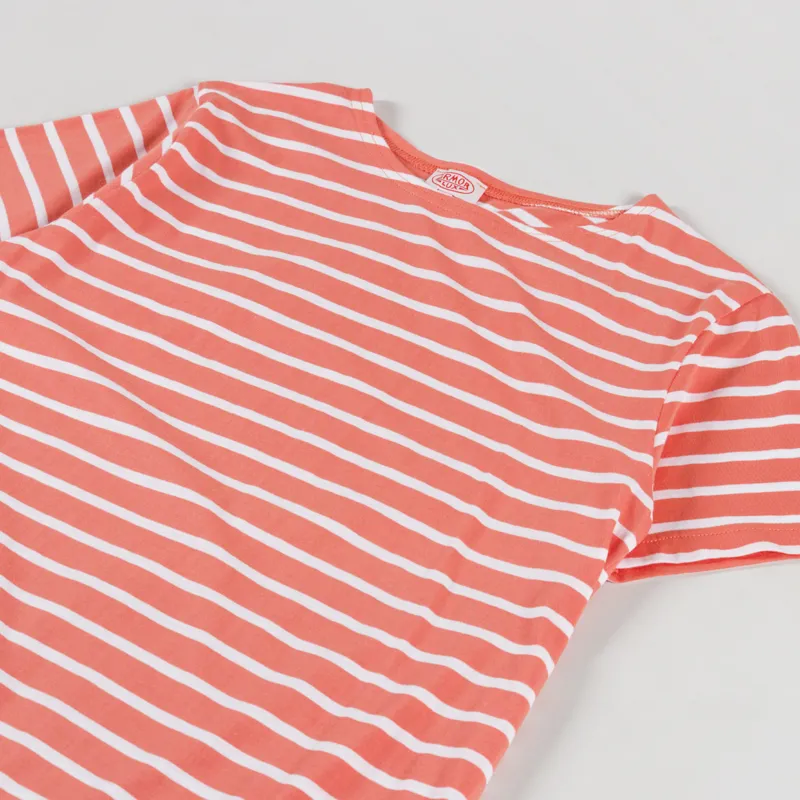 Armor Lux Mariniere T Shirt Coral Milk-1