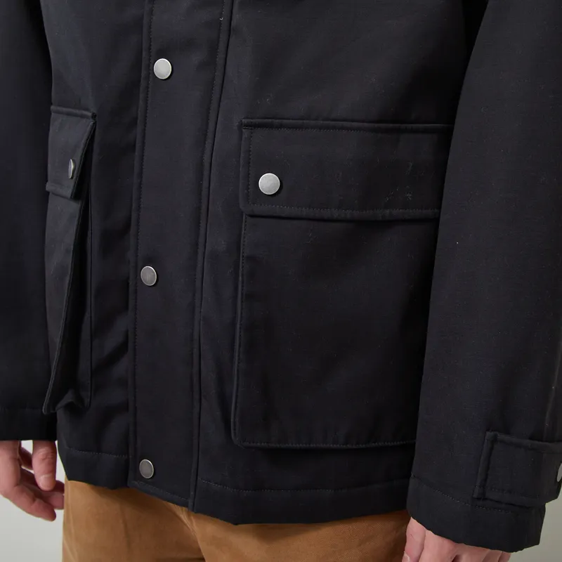 Armor Lux Quilted Cotton Jacket Black-5