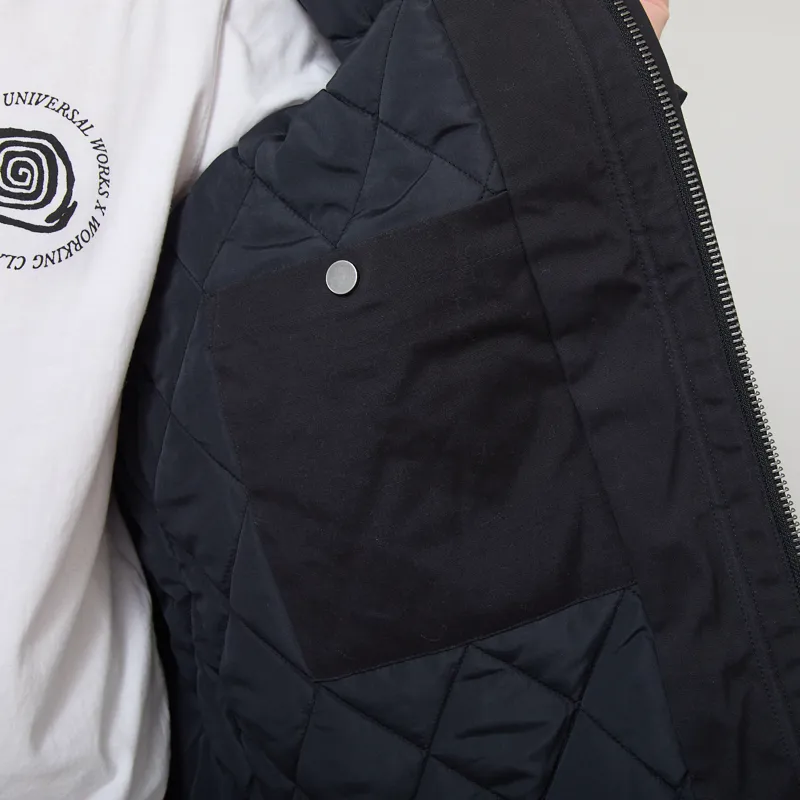 Armor Lux Quilted Cotton Jacket Black-9