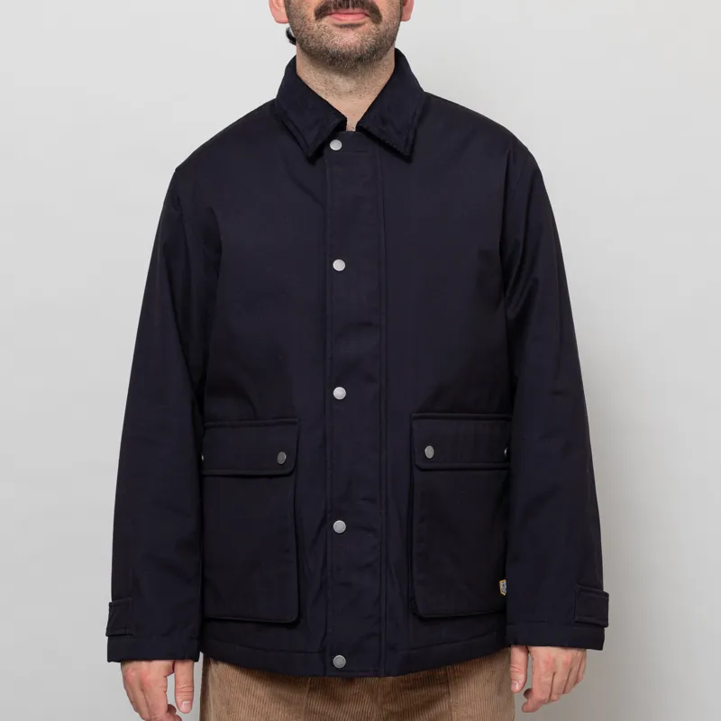Armor Lux Quilted Cotton Jacket Rich Navy