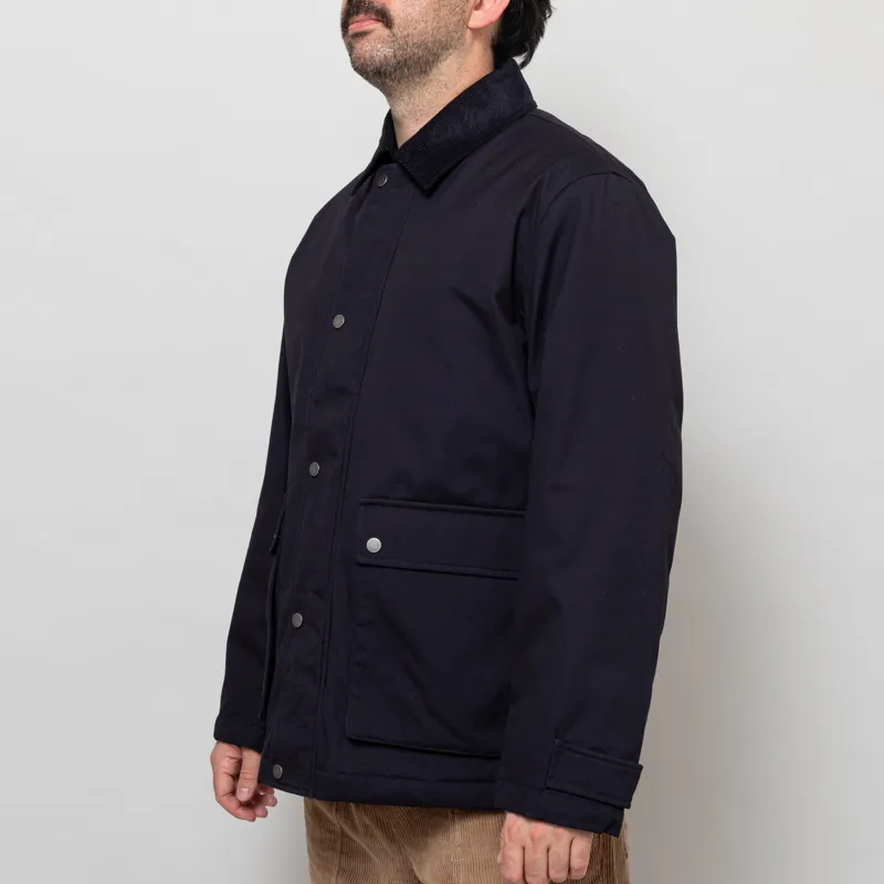 Armor Lux Quilted Cotton Jacket Rich Navy-1