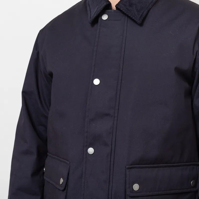 Armor Lux Quilted Cotton Jacket Rich Navy-7
