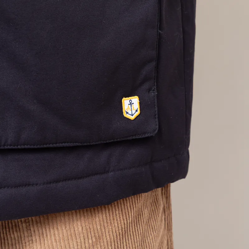 Armor Lux Quilted Cotton Jacket Rich Navy-11