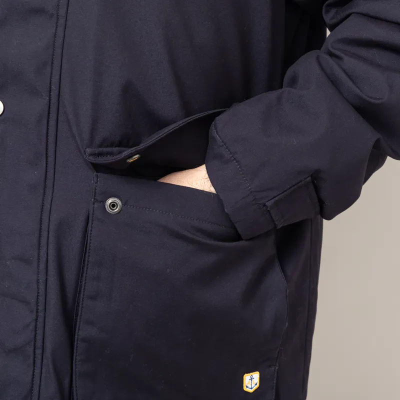 Armor Lux Quilted Cotton Jacket Rich Navy-10