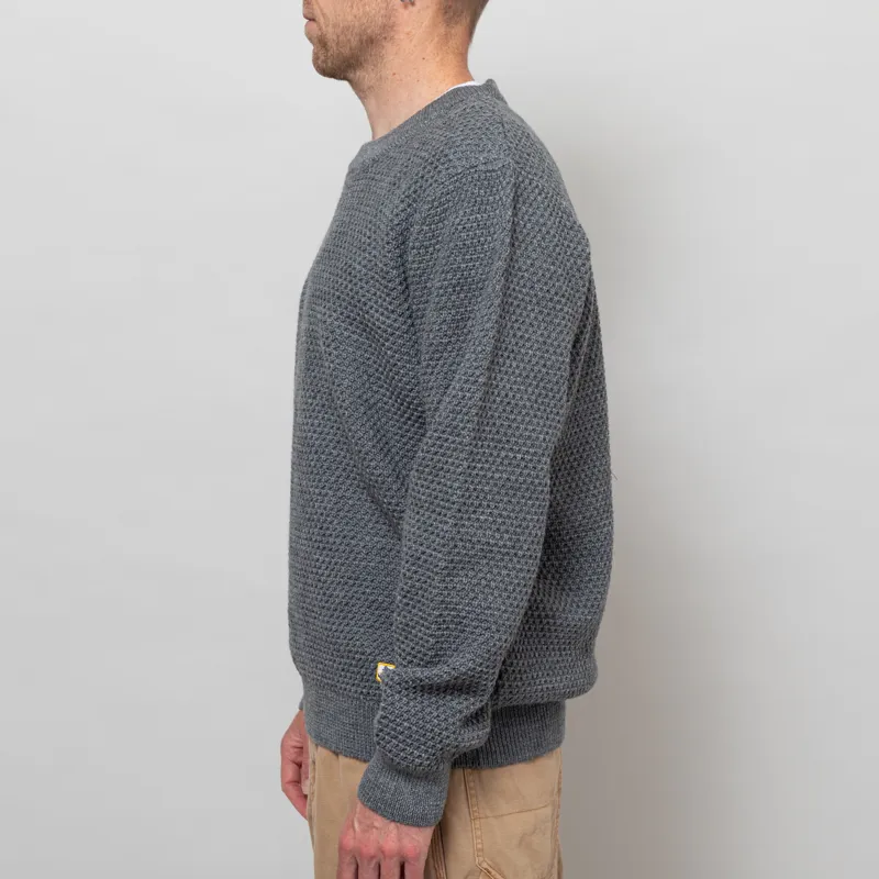 Armor Lux Wool Crewneck Jumper Misty Grey-2