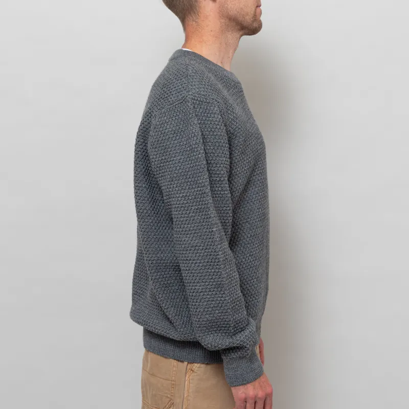 Armor Lux Wool Crewneck Jumper Misty Grey-4
