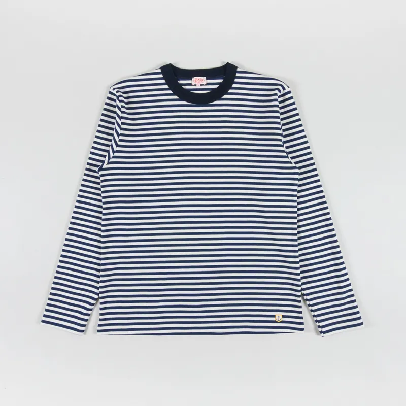 Armor Lux Heritage Long Sleeve T Shirt Marine Deep Milk