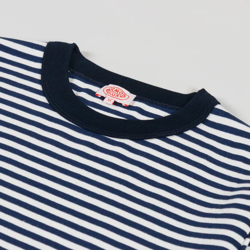Armor Lux Heritage Long Sleeve T Shirt Marine Deep Milk-2