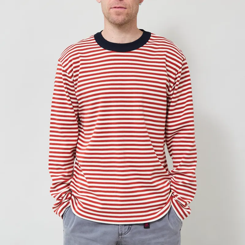 Armor Lux Heritage Long Sleeve T Shirt Ketchup Milk