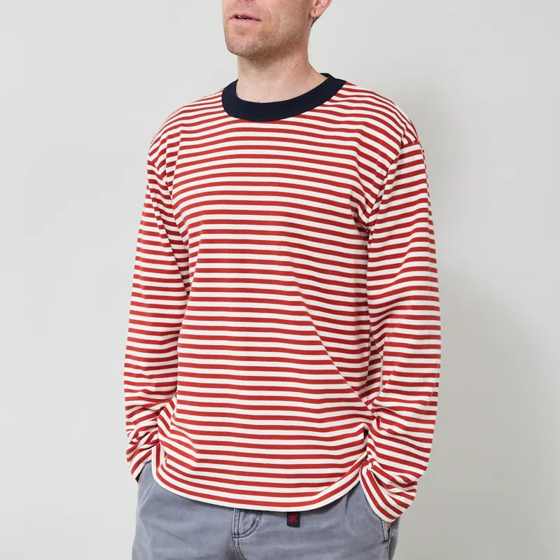 Armor Lux Heritage Long Sleeve T Shirt Ketchup Milk-1