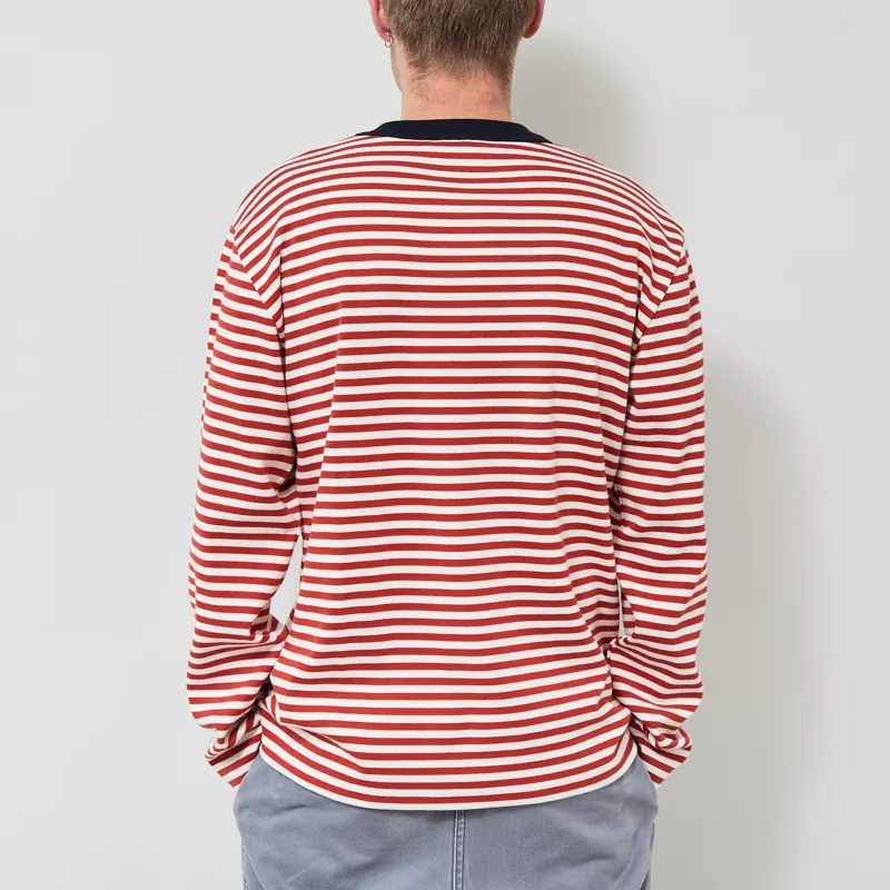 Armor Lux Heritage Long Sleeve T Shirt Ketchup Milk-2
