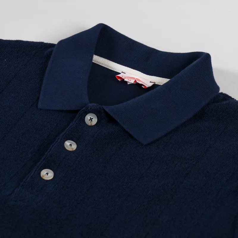 Armor Lux Long Sleeve Polo ML Marine Deep-4