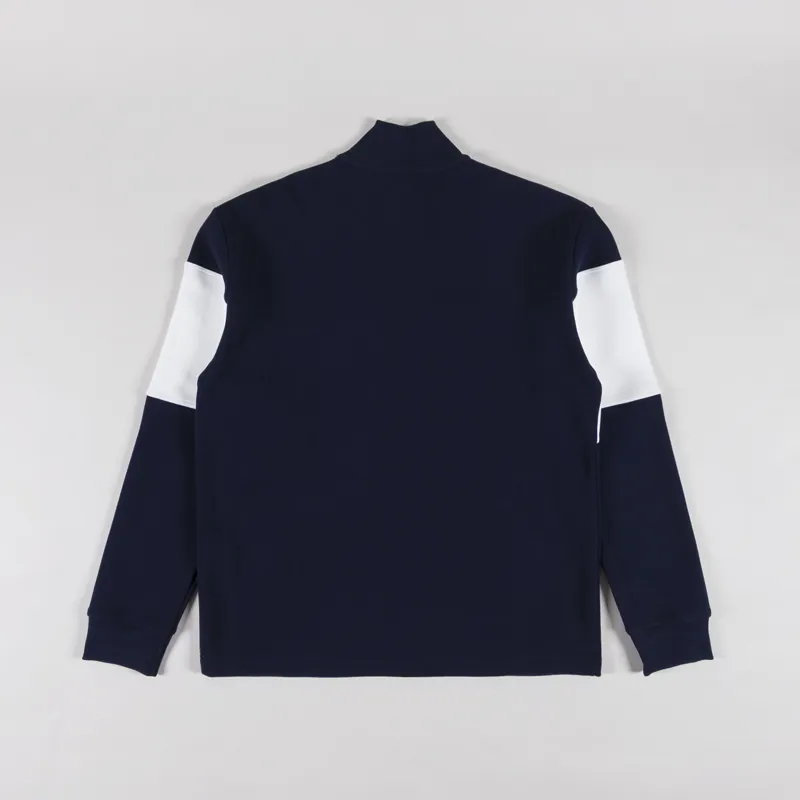 Armor Lux Heritage Trucker Sweatshirt Striped Marine Deep Milk-1