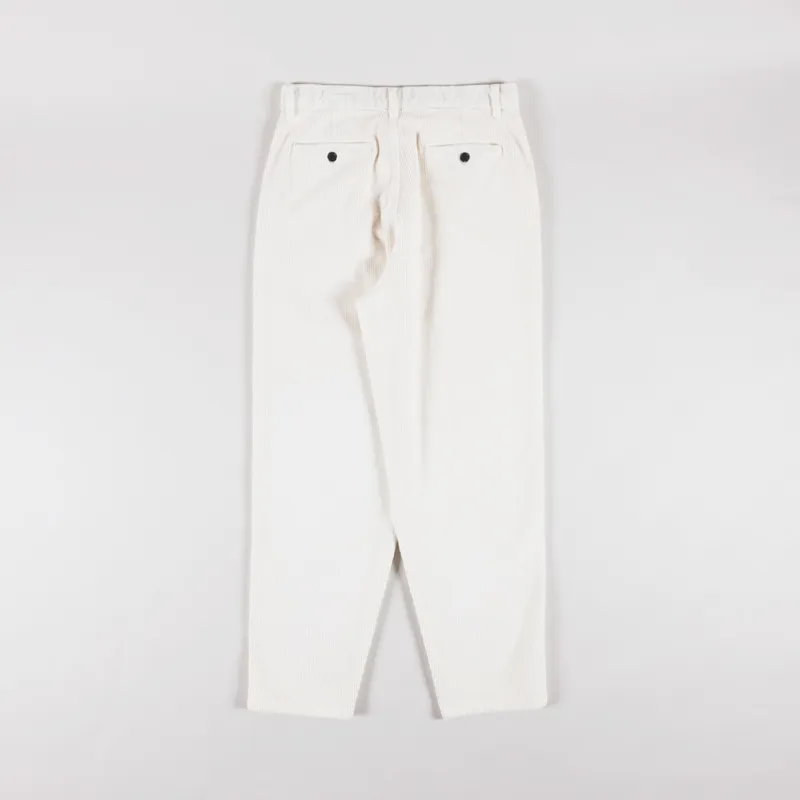 Armor Lux Pleated Corduroy Pants Milk-1