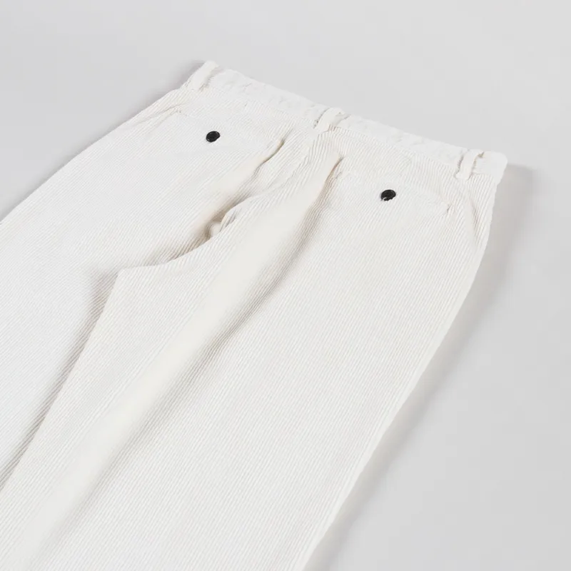 Armor Lux Pleated Corduroy Pants Milk-4
