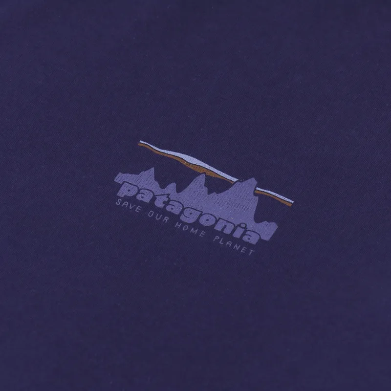 Patagonia 73 Skyline Organic T Shirt Sound Blue-5
