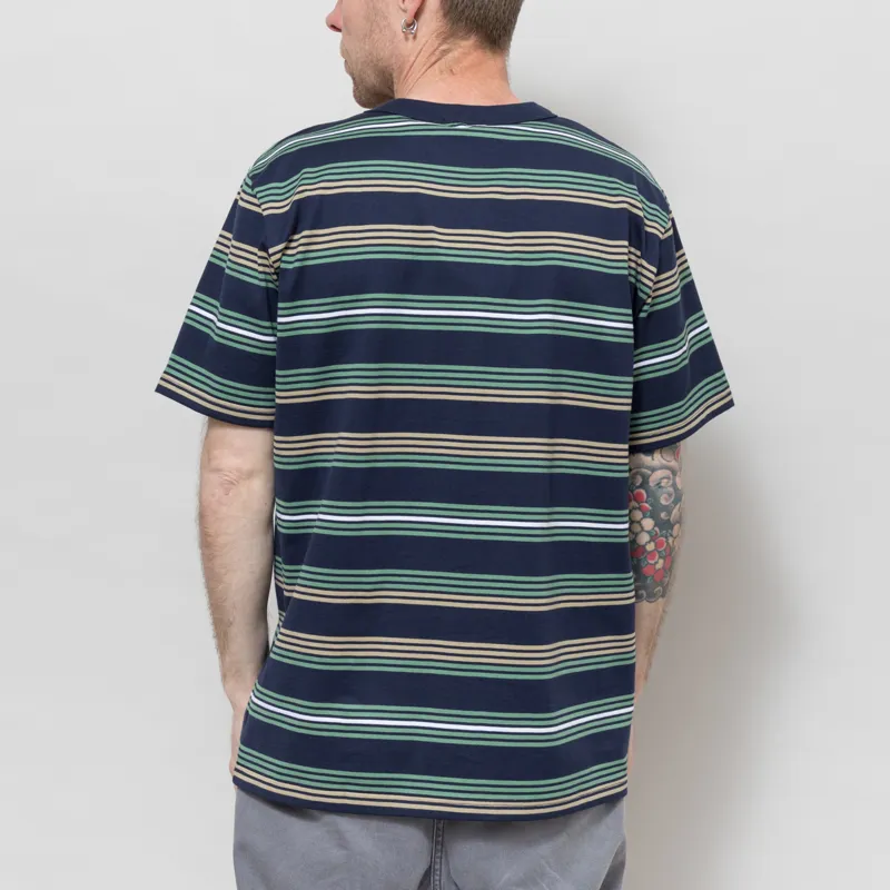 Armor Lux Heritage Striped T Shirt Marine Deep Ivy Treehouse-1