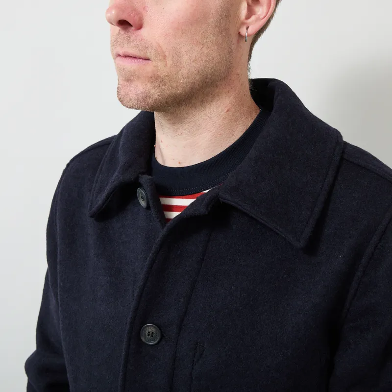 Armor Lux Heritage Wool Jacket Rich Navy-3