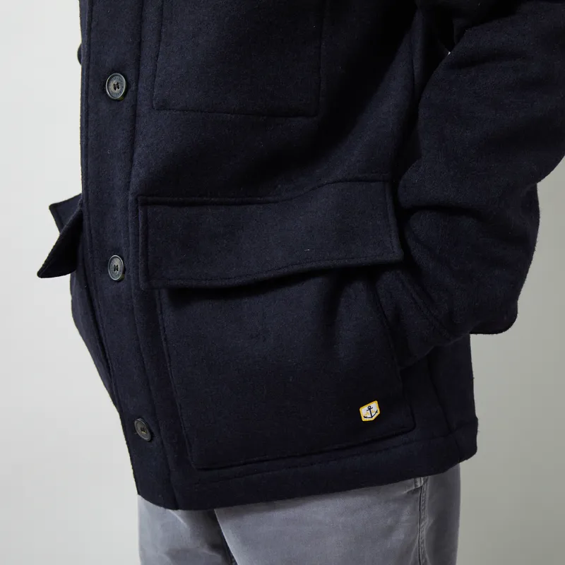 Armor Lux Heritage Wool Jacket Rich Navy-6