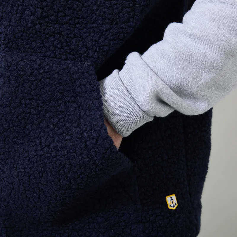 Armor Lux Sleeveless Wool Vest Navy-6