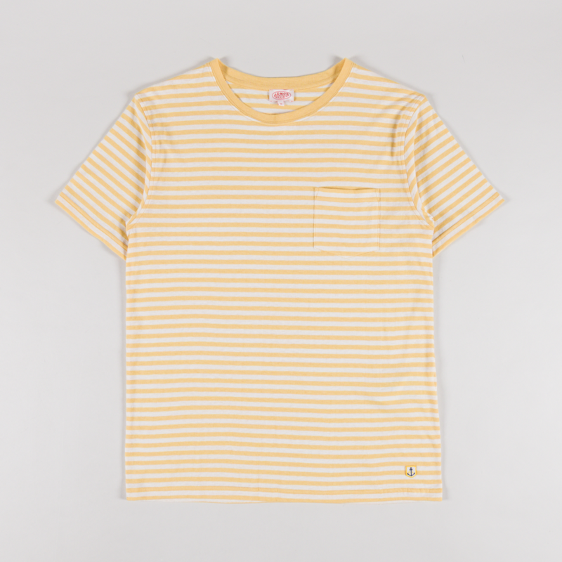 Armor Lux MC Heritage T Shirt Yellow Natural