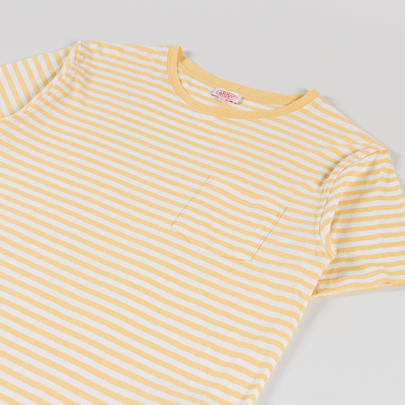 Armor Lux MC Heritage T Shirt Yellow Natural-1