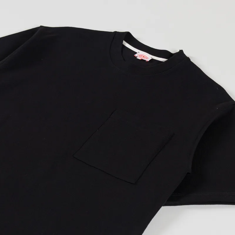 Armor Lux Heavy Pocket T Shirt Black-1