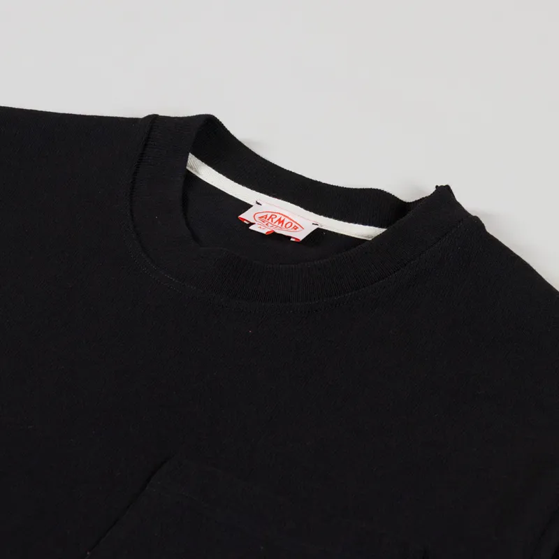 Armor Lux Heavy Pocket T Shirt Black-2