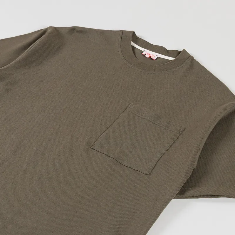 Armor Lux Heavy Pocket T Shirt Olive-1