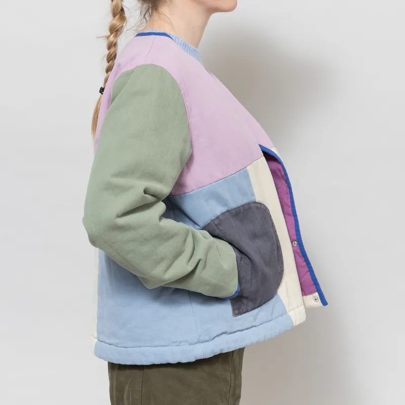 Selfhood Womens Quilted Block Jacket Light Purple-5