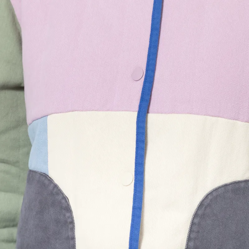 Selfhood Womens Quilted Block Jacket Light Purple-8