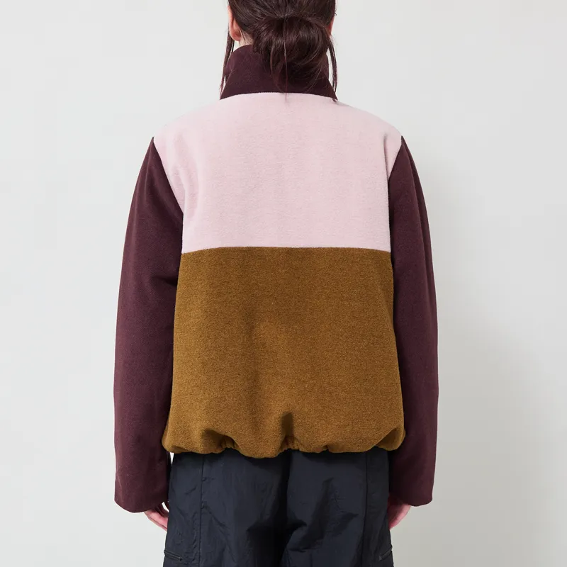 Selfhood Womens Block Jacket Burgundy-3