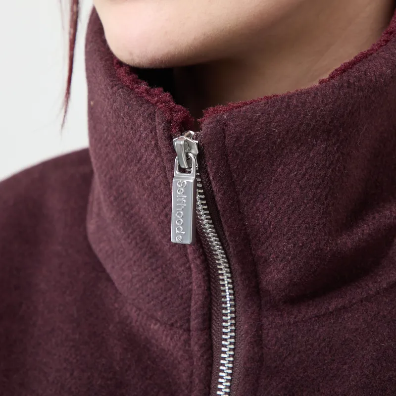 Selfhood Womens Block Jacket Burgundy-5