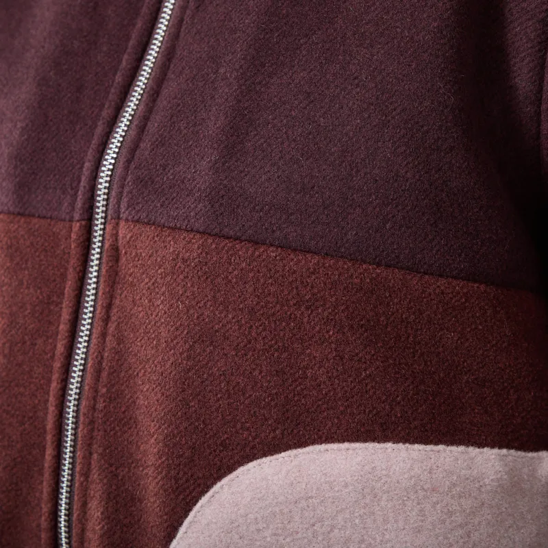 Selfhood Womens Block Jacket Burgundy-6