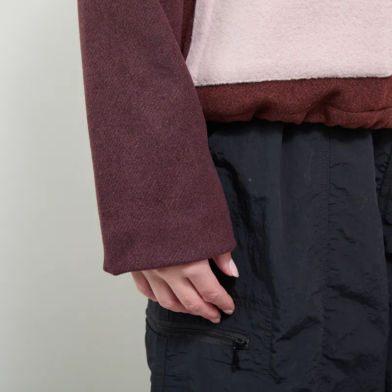 Selfhood Womens Block Jacket Burgundy-7