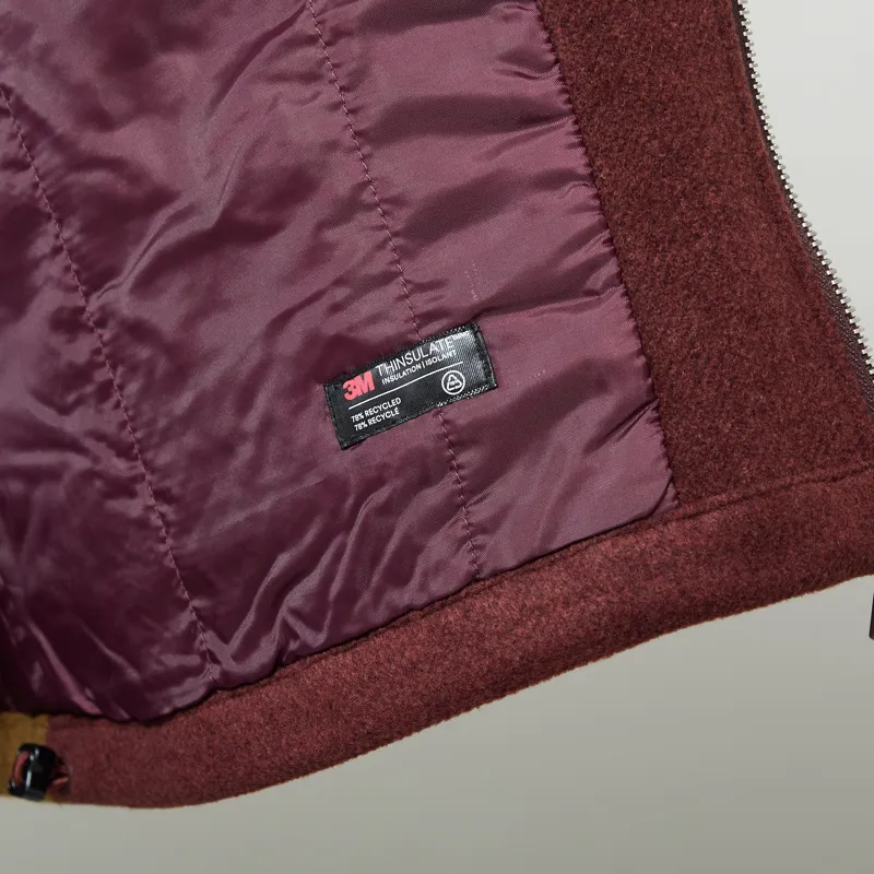 Selfhood Womens Block Jacket Burgundy-11