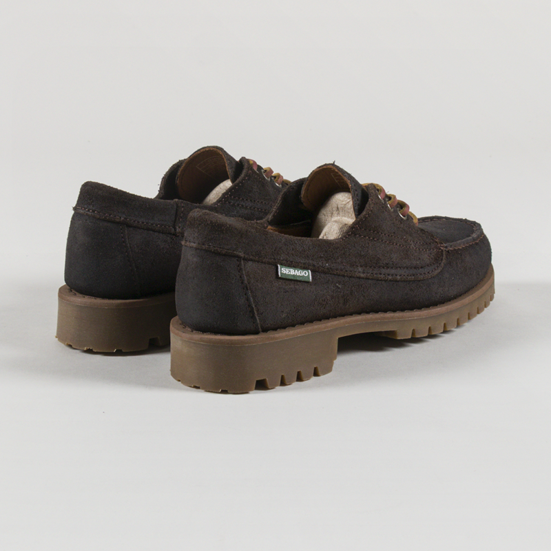 Sebago Askook Lug Suede Waxy Shoes Dark Brown-1