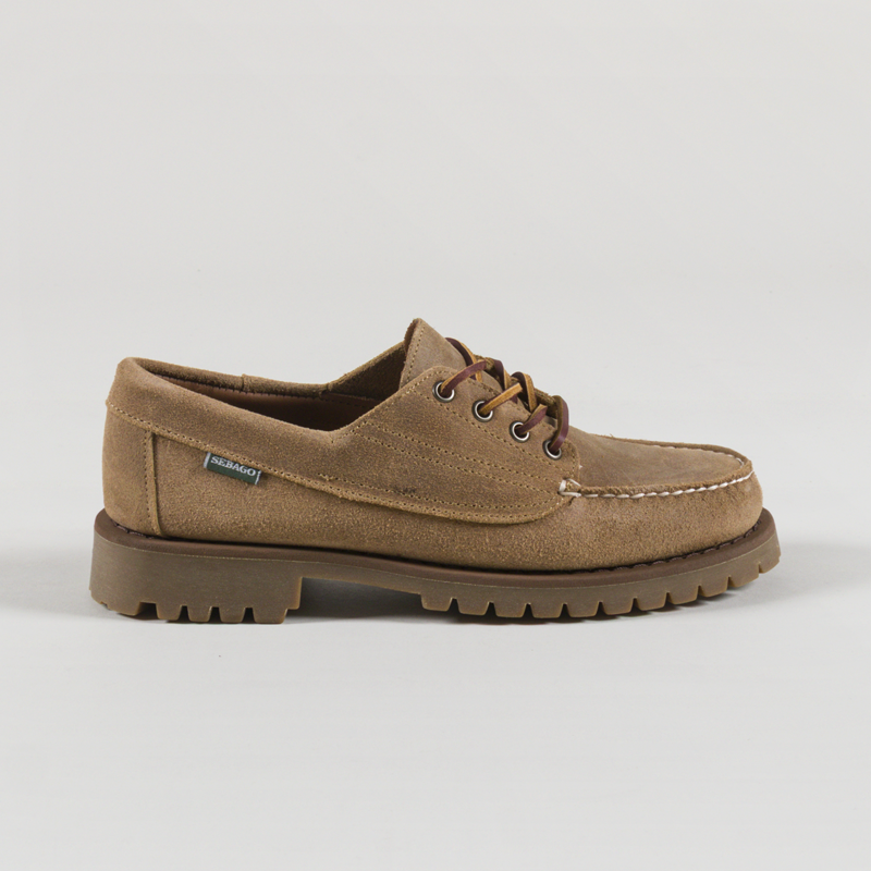 Sebago Askook Lug Suede Waxy Shoes Beige Camel-2