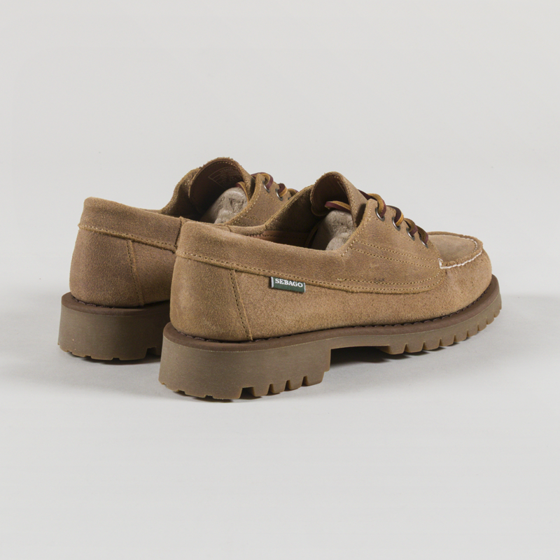 Sebago Askook Lug Suede Waxy Shoes Beige Camel-1
