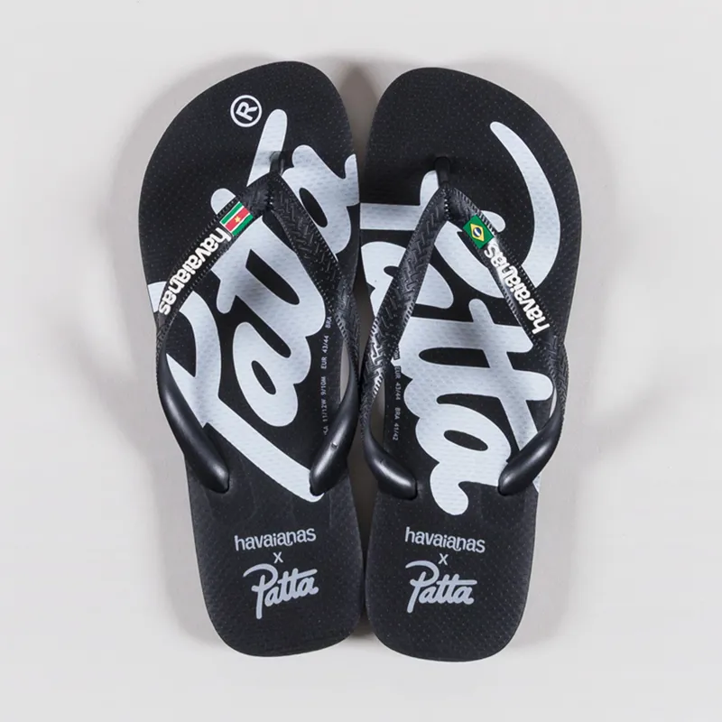 Patta x Havaianas Top Flip Flops Black-6