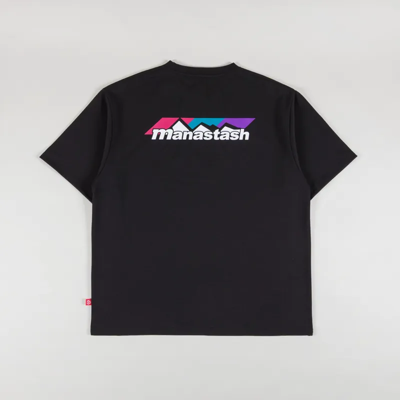 Manastash RE PET Scheme Logo T Shirt Black