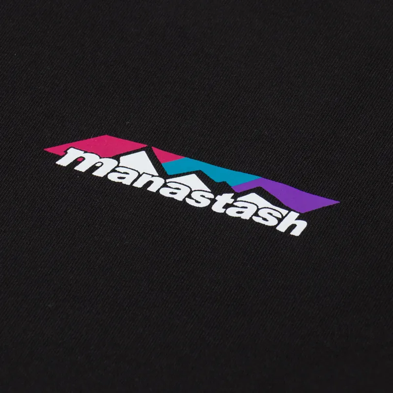 Manastash RE PET Scheme Logo T Shirt Black-5